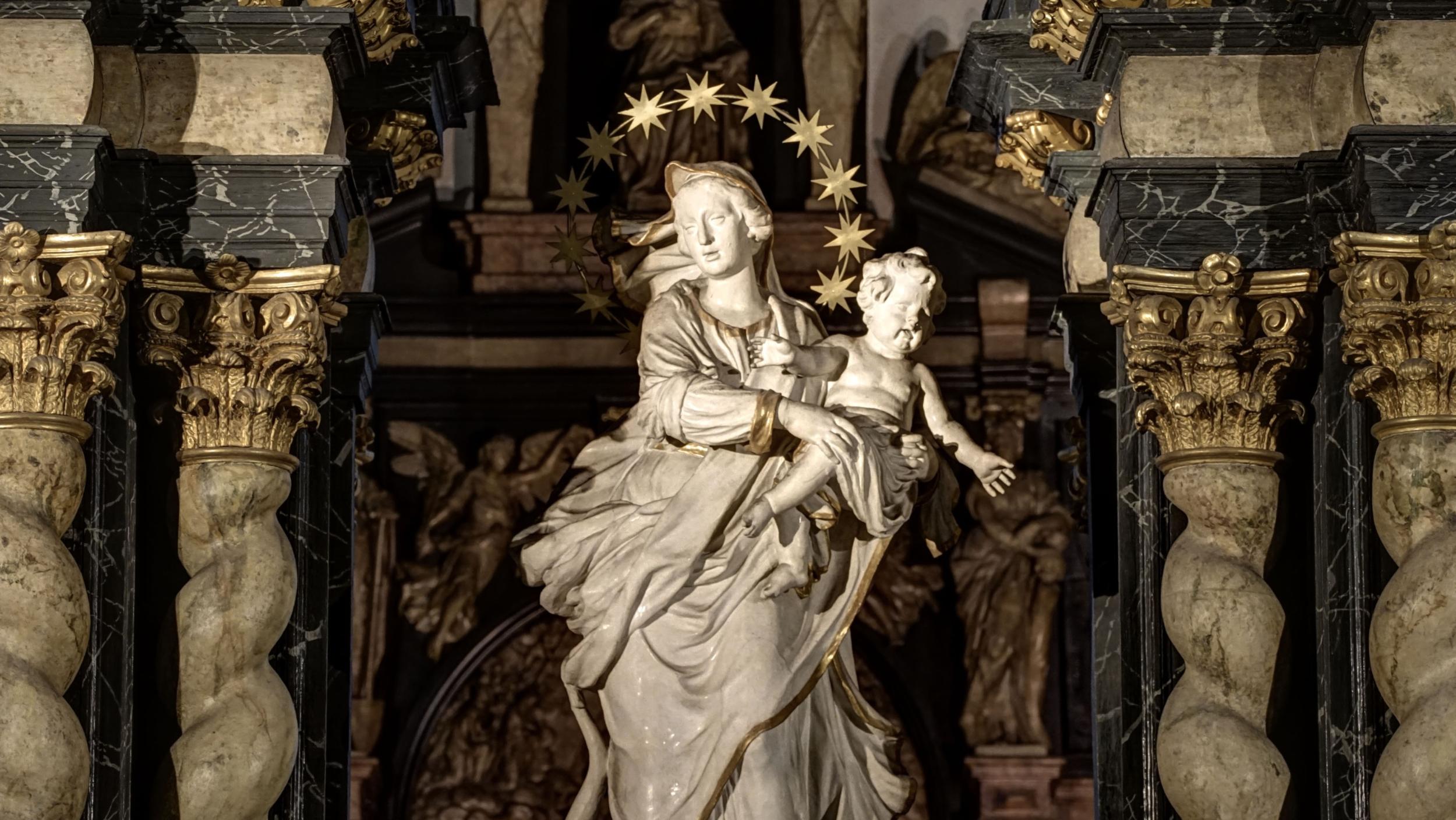 Strahlenkranzmadonna aus der Schule von Gruppello