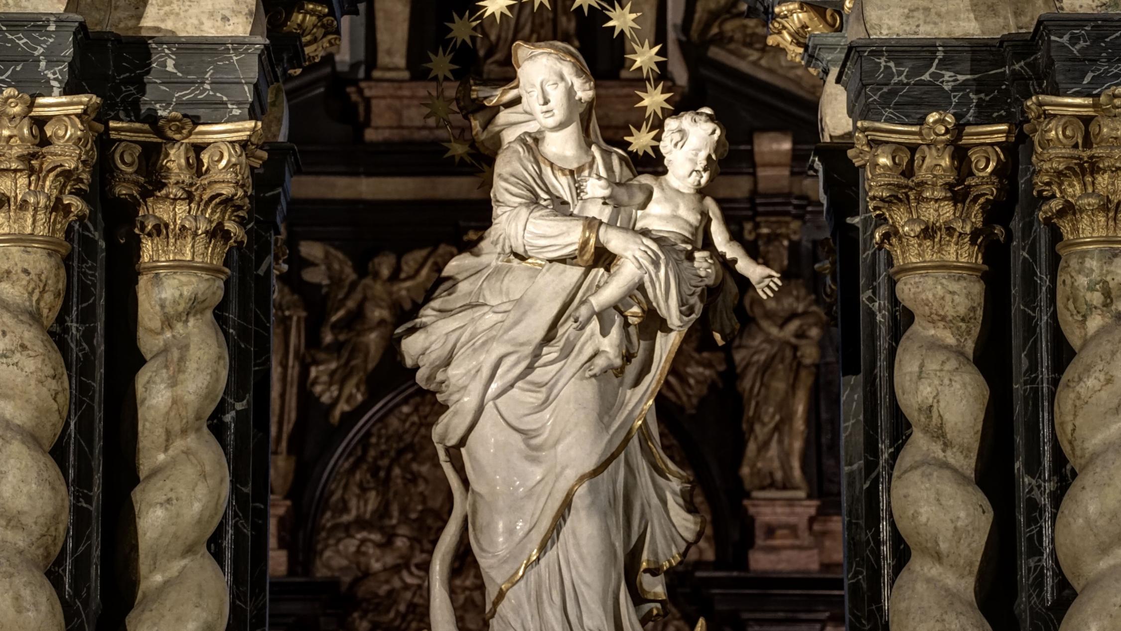 Strahlenkranzmadonna aus der Schule von Gruppello