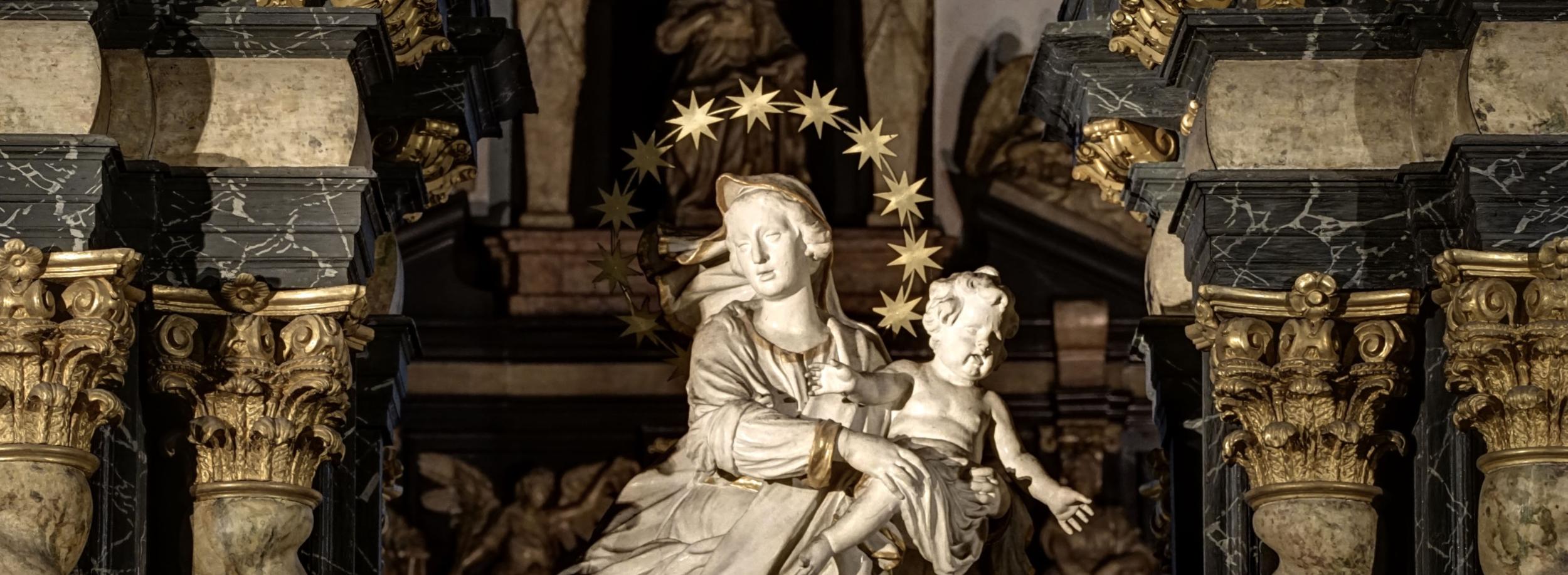 Strahlenkranzmadonna aus der Schule von Gruppello