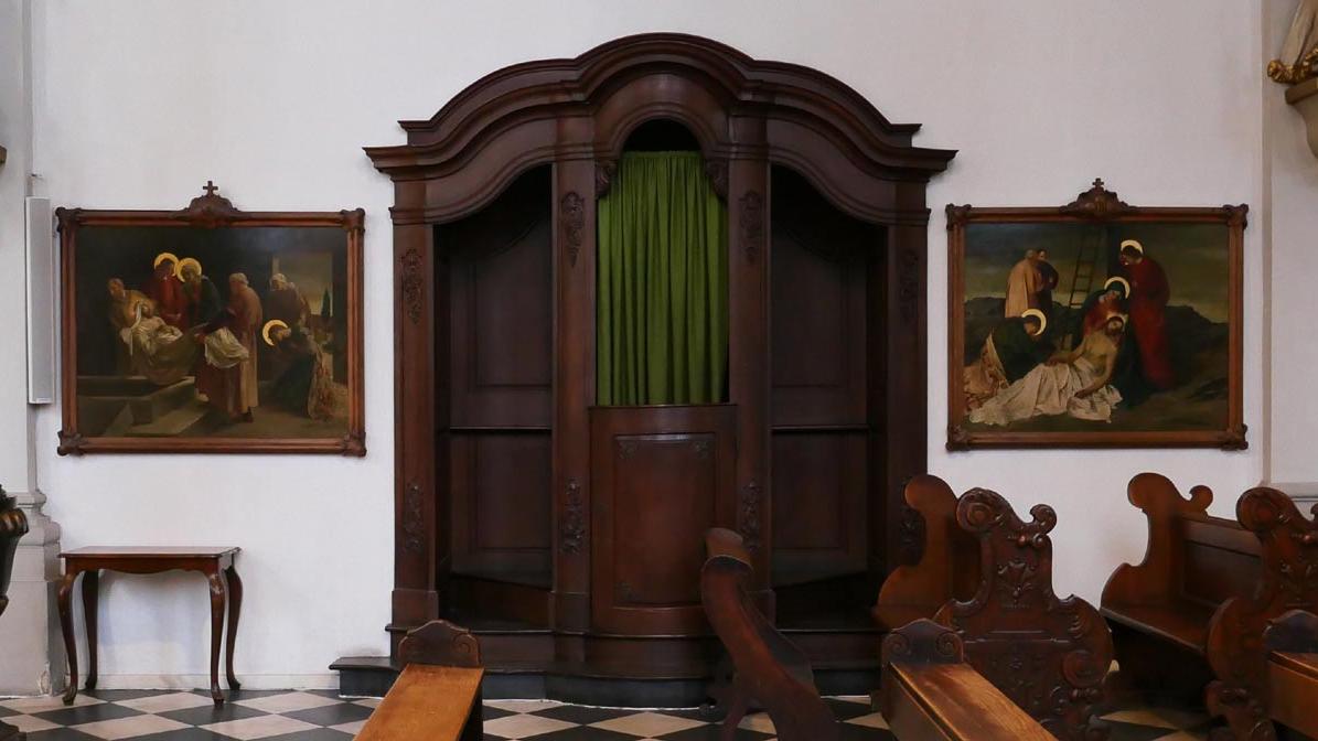 Beichtstuhl in der Maxkirche